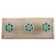 Sea Green Tiny Flower Ceramic Wooden Hooks Online